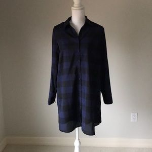 BB Dakota Plaid Shirt Dress